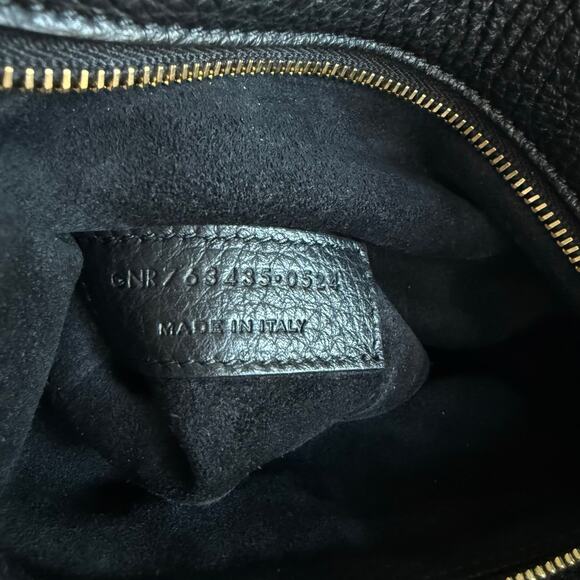 SAINT LAURENT Black Leather Bea Tote Bag - Picture 8 of 10